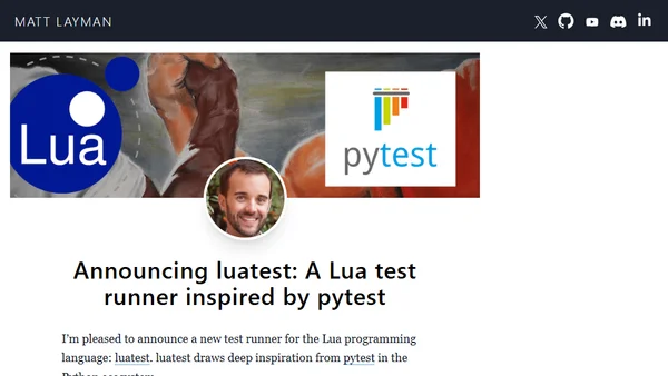 Announcing luatest: A Lua test runner inspired by pytest