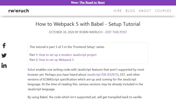 How to Webpack 5 with Babel - Setup Tutorial