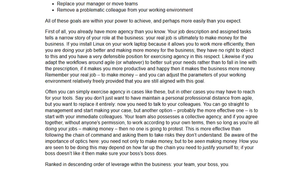 How to go to war with your employer