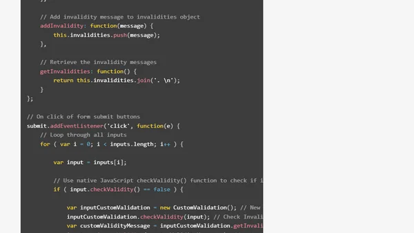 Form Validation Techniques