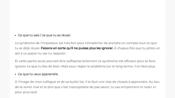 Ton syndrome de l’imposteur est un formidable outil