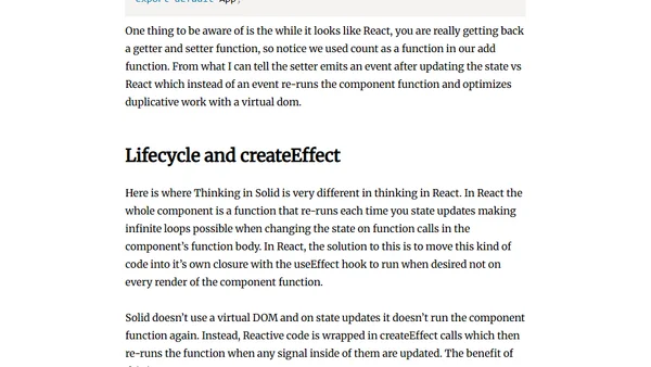SolidJS - React meets Svelte?