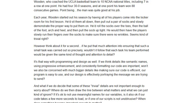 It's All in the Details