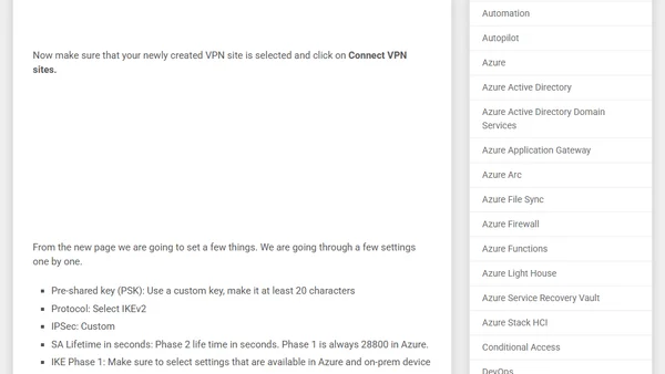 How to setup site-to-site VPN with Azure VPN-Gateway to Unifi Dream Machine