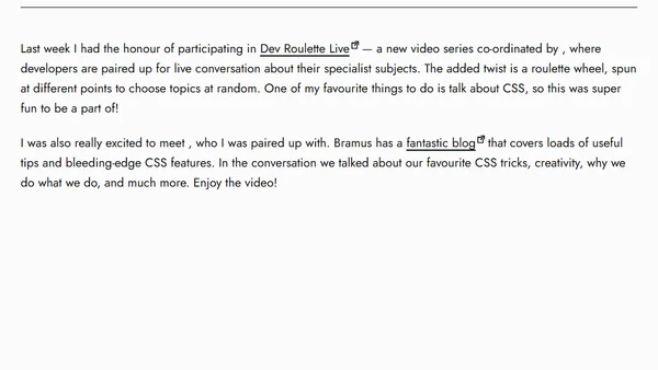 Video: Dev Roulette Live