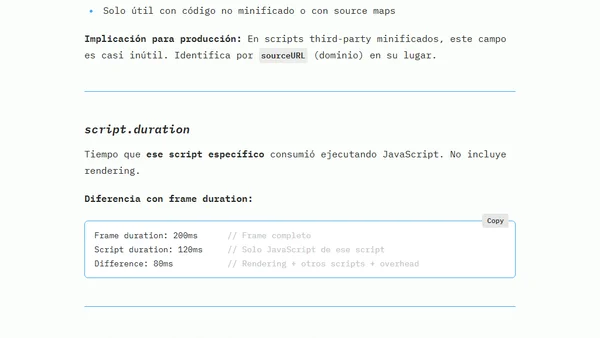 Glosario de Términos: Long Animation Frames API