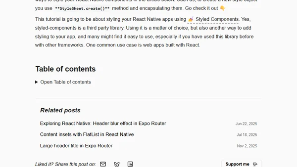 Using Styled Components with React Native