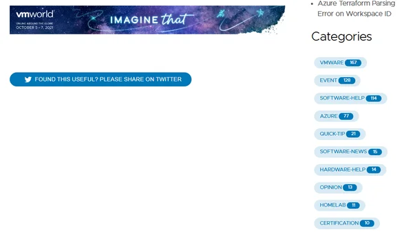 VMworld 2021 Registration is now open