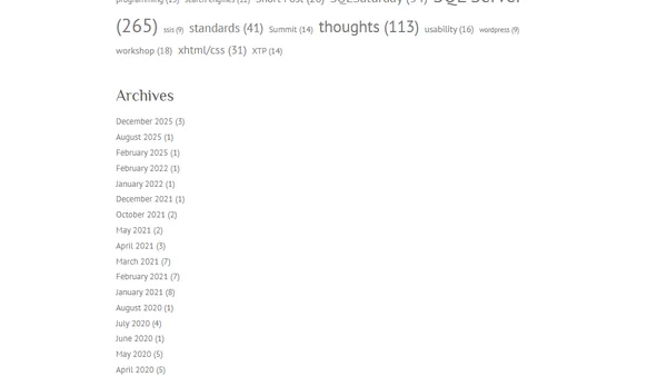 Presentations & Blogging of 2020 in Review