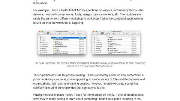 Tips for Running Workshops