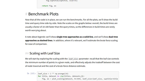 Benchmarking Nearest Neighbor Searches in Python