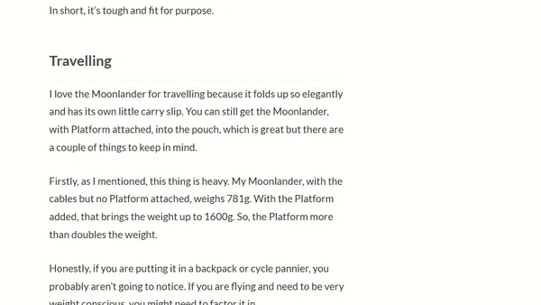 Review: The ZSA Platform tenting kit for the Moonlander keyboard