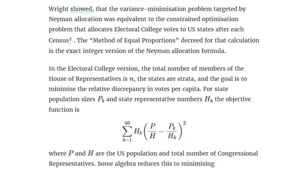 Neyman Allocation, only exact