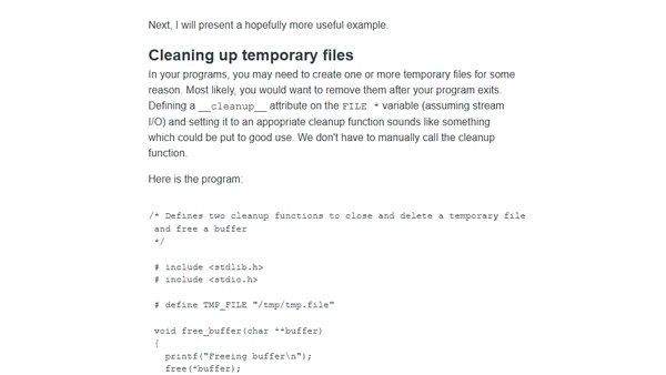 Resource Acquisition Is Initialization (RAII) in C