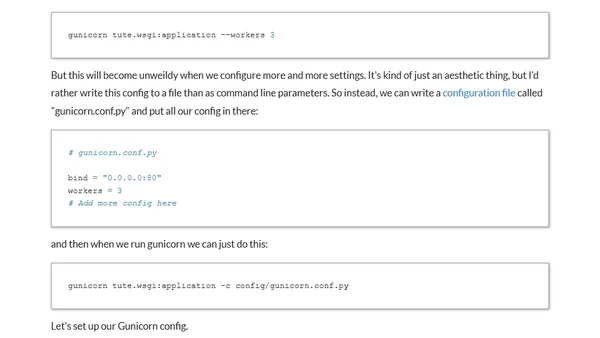 Simple Django deployment part four: run a service
