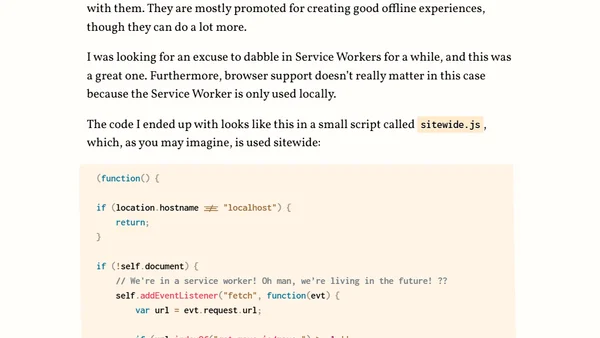 Different remote and local resource URLs, with Service Workers!