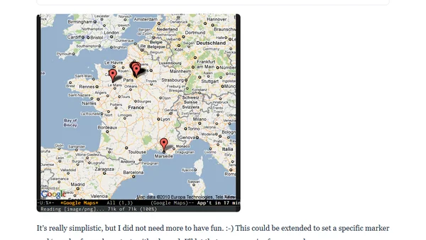 Emacs, Google Maps and BBDB