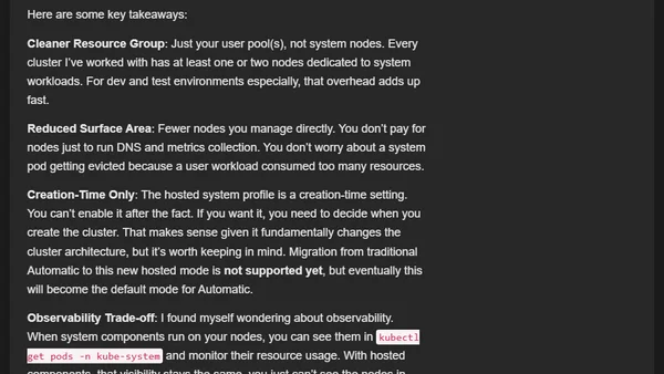 Exploring AKS Hosted System Pools in Automatic SKU (Preview)