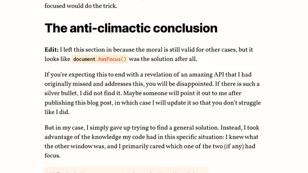 Is the current tab active?