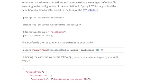 jMolecules 2.0 – Stereotypical