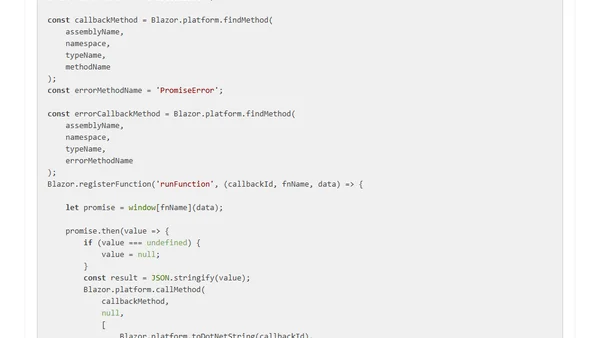 Using C# await against JS Promises in Blazor