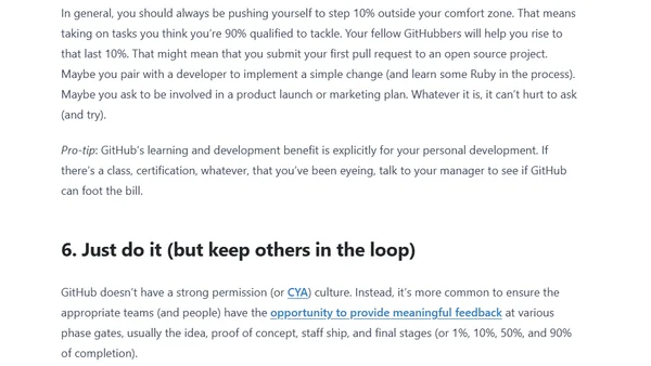 Eight things I wish I knew my first week at GitHub