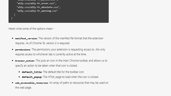 Making Alix, a Chrome Extension for Linting HTML