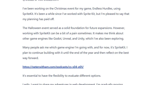 OpenAI changes, SpriteKit game updates, and content migration
