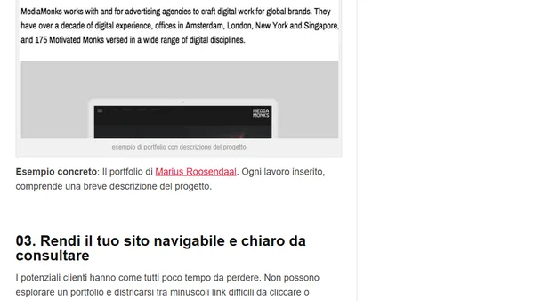 Web Designer Freelance: Come Fare un Buon Portfolio?