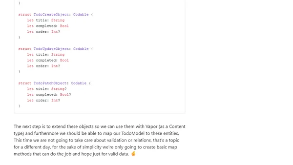 How to design type safe RESTful APIs using Swift &amp; Vapor?