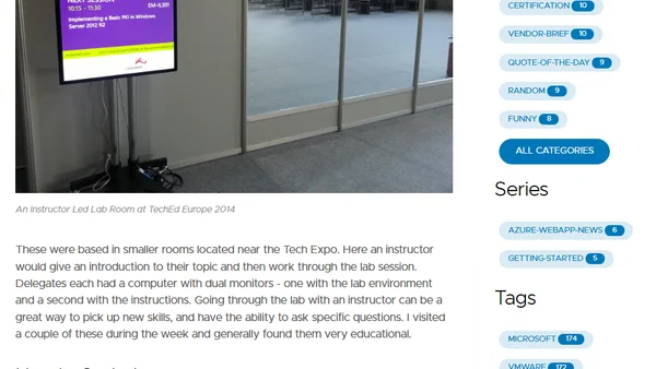 TechEd Europe 2014- Session Types