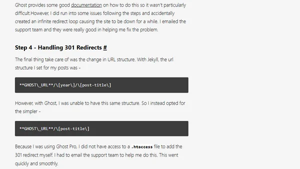 From Jekyll to Ghost