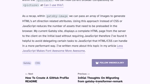 Exploring Art Direction With Gatsby-Image