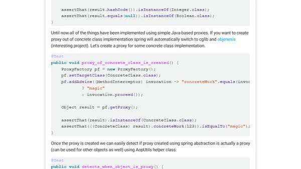 ProxyFactory and ProxyFactoryBean in Spring