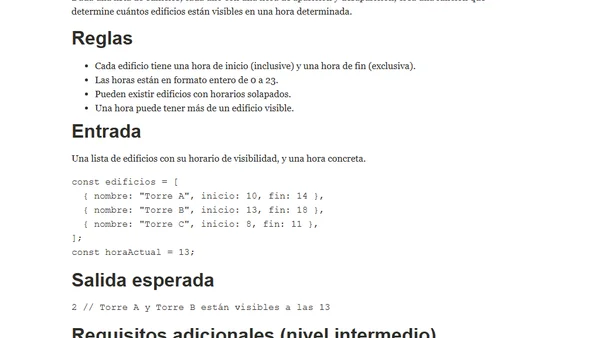 Kata: La Ciudad Intermitente