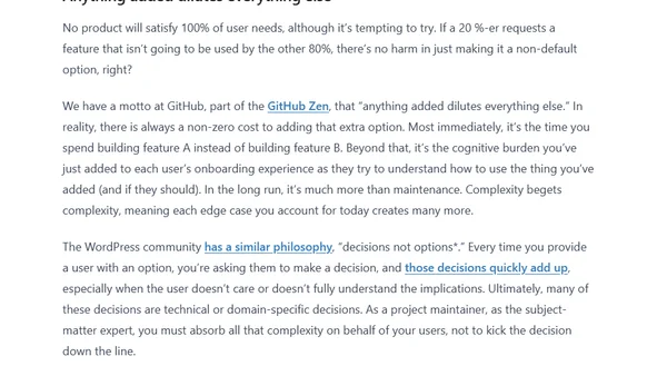 Optimizing for power users and edge cases is the easy part