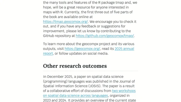 PRISM project’s update: making spatial machine learning more reliable, plus related activities