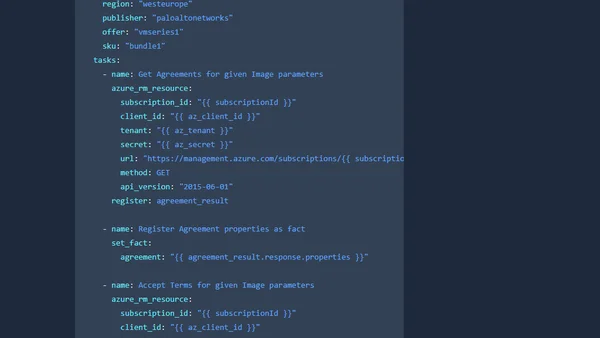 Accepting Azure Marketplace Terms with Ansible