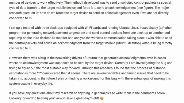 Research Writeup: Deanonymization and Proximity Detection Using Wi-Fi