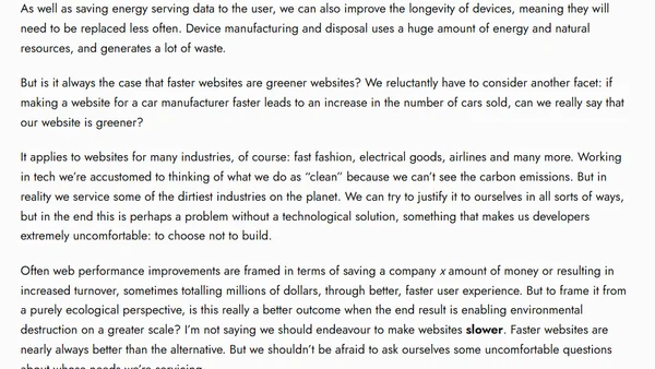 Web Sustainability and the Ethical Dilemma