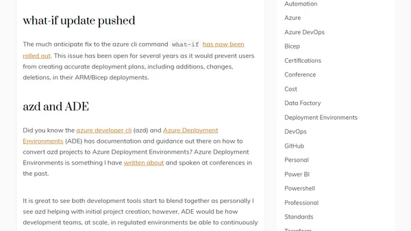 Azure week of 3/10/25