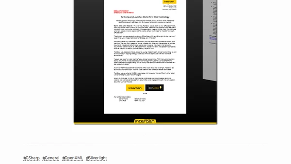 OpenXML + Silverlight 2.0 = cool!