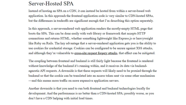 Frontend Web Architectures