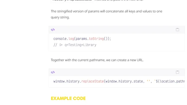 TIL: URLSearchParams