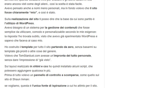Intervista a Tommaso Baldovino: un eccellente web designer – prima parte