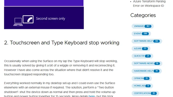 When the Surface goes wrong