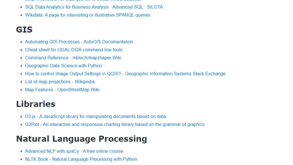Data Mining, Analysis and Visualization Resources