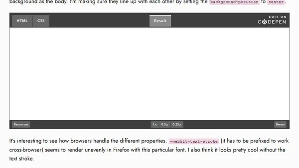 A Fun CSS Text Effect