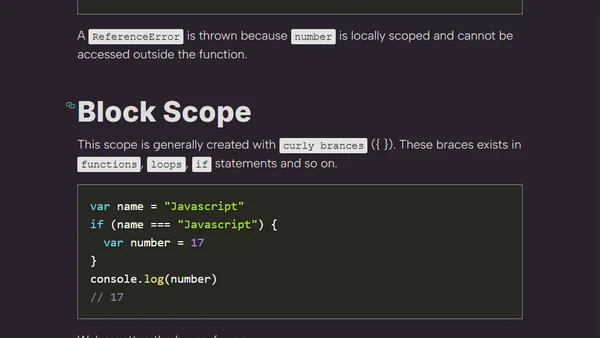 The Difference Between let, const and var in Javascript