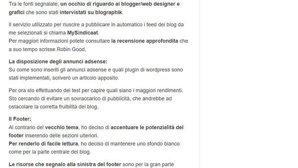Il nuovo Blographik: Cosa ne pensate?
